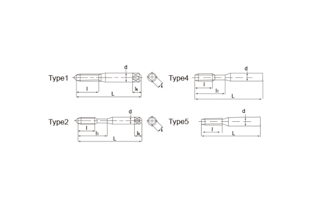 Fully-ground nut tap Nut tap 